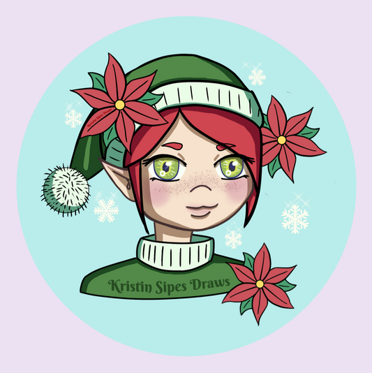 Christmas Elf Sticker