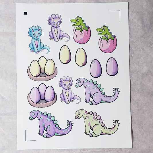 Dinosaur stickers
